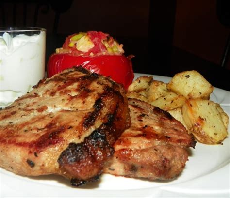 Greek Pork Chops Recipe