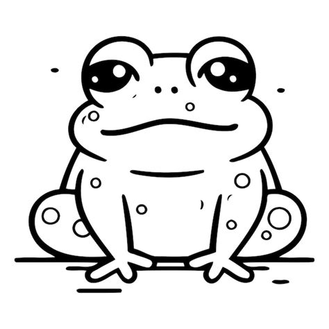 Premium Vector Frog Vector Illustration Of A Cartoon Frog On A White