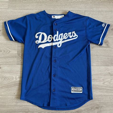 Blue Dodgers Adrian Gonzalez Jersey Size L Boys S Depop