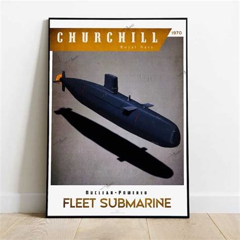 Poster submarine Churchill class Royal Navy