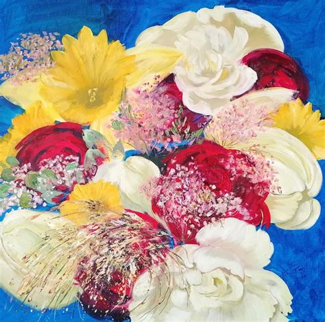 Spring Flowers Oil Painting Floral Art Hand Painted Flowers - Etsy