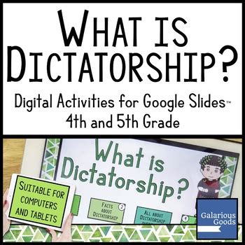 What Is Dictatorship Digital Activities For Google Slides By