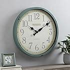 Amazon Firstime Co Laguna Outdoor Wall Clock Aged Teal