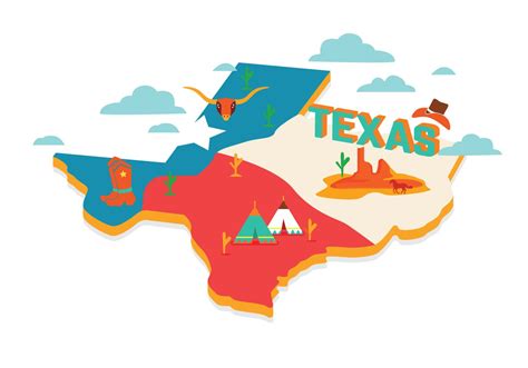 Texas Map Vector