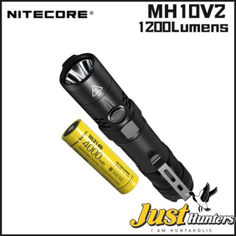 Nitecore MH10 V2 1200 Lumen USB C Rechargeable Flashlight