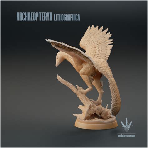 3D Printable Archaeopteryx lithographica : Landing by Miniature Museum