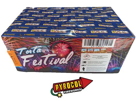 TORTA FESTIVAL 70T Cali Pyrocol Fireworks Polvora Pirotecnia