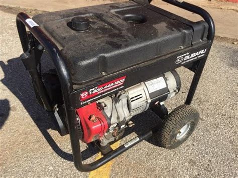 Black Max Watt Subaru Robin Portable Generator Found On