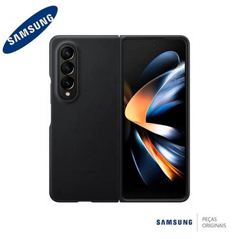 Capa Samsung De Couro Legítimo Galaxy Z Fold 4 Original no Shoptime