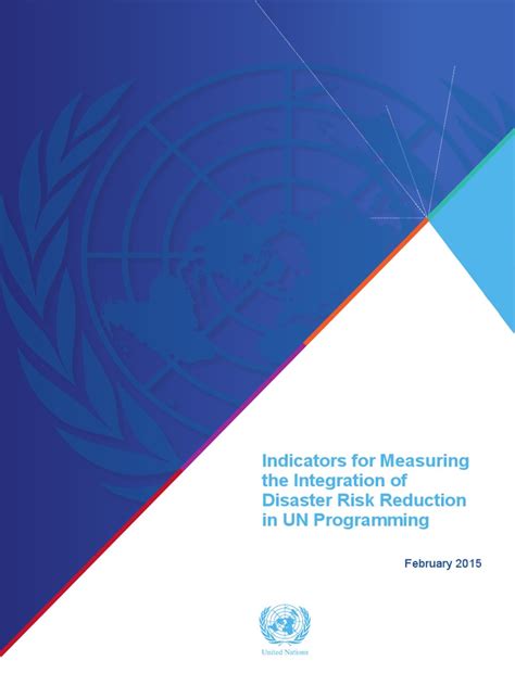 Indicators For Measuring The Integration Of Disaster Risk Reduction In