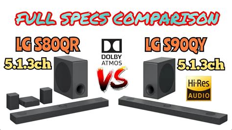 Lg S Qr Ch Vs Lg S Qy Ch High Res Dolby Atmos Soundbar