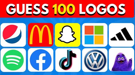 Guess The Logo In 3 Seconds Logo Quiz 2024 100 Famous Logos Youtube