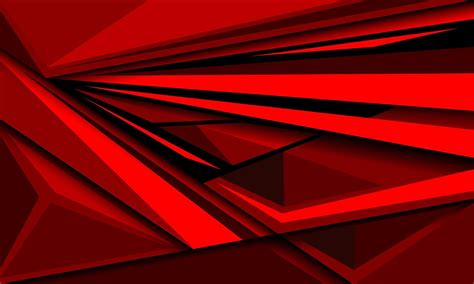 Abstract Red Tone Geometric Triangle Imagine Design Modern Futuristic