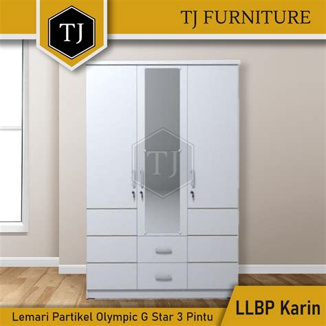 Jual Olympic G Star Lemari Pakaian Kayu Partikel Kabinet Serbaguna