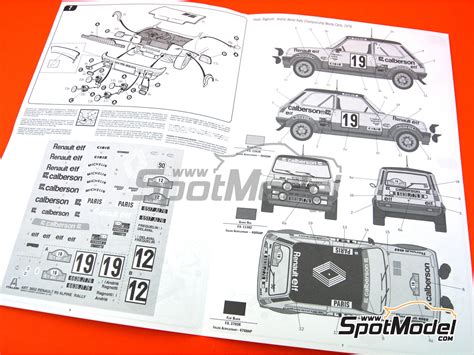 Italeri Car Scale Model Kit Scale Renault R Alpine Rally