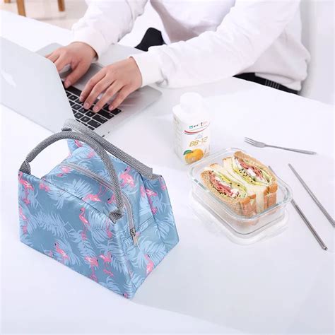 Portable Lunch Box Bag Insulated Thermal Cold Lunch Bag Kids Student