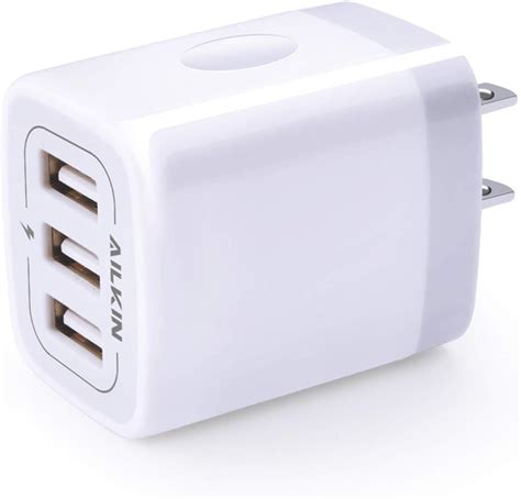 Amazon USB Charger Cube Wall Charger Plug AILKIN 3 1A 3 Muti