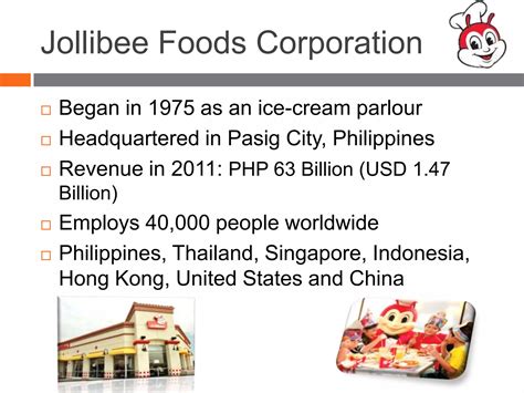 MBA Jollibee's Global Expansion Strategy | PPTX