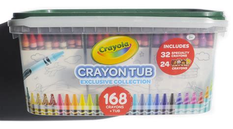 168 Crayola Crayon Tub Featuring Colors Of The World Exclusive