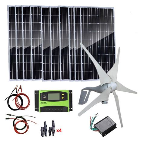 Buy 1400W Wind Solar Power System 24V 400 Watt Wind Turbine Generator