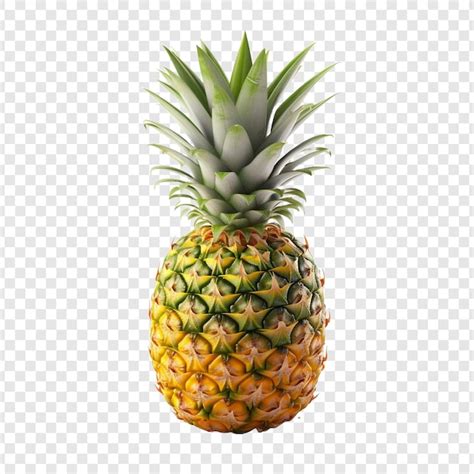 Fruit d ananas isolé sur fond transparent PSD généré à base dIA