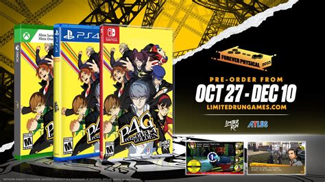 Persona Golden Limited Run Physical Edition Pre Orders Open October