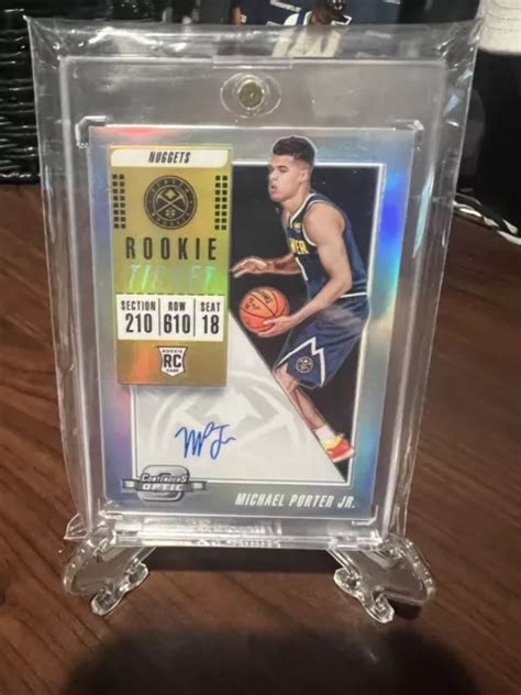 2018 19 PANINI CONTENDERS Optic Michael Porter Jr RC ROOKIE AUTO