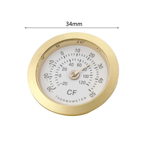 Etui A Cigarette Thermometer Hygrom Tre Analogique En Verre Rond Pour