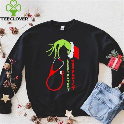 Hand Grinch Hand Respiratory Therapist Shirt Teeclover