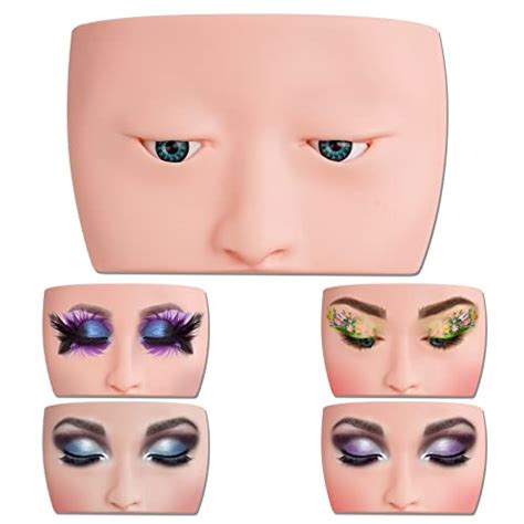 Wbcbec Makeup Practice Face 3d Silicone Makeup Mannequin Practice Board Face E