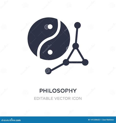 Philosophy Icon On White Background Simple Element Illustration From