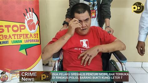 Spesialis Pencuri Mobil Bak Terbuka Diringkus YouTube