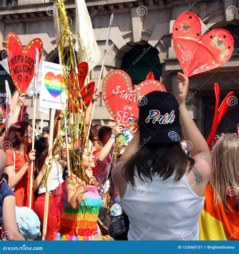 Brighton Pride Parade Crowd Editorial Photography - Image of equality ...