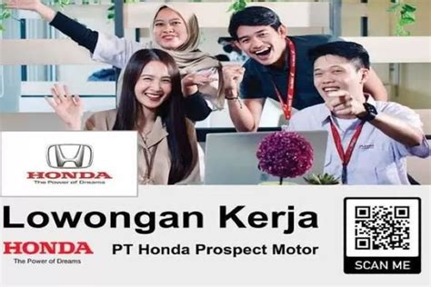 LOKER TERBARU JANUARI 2024 PT Honda Prospect Motor Buka Lowongan Kerja