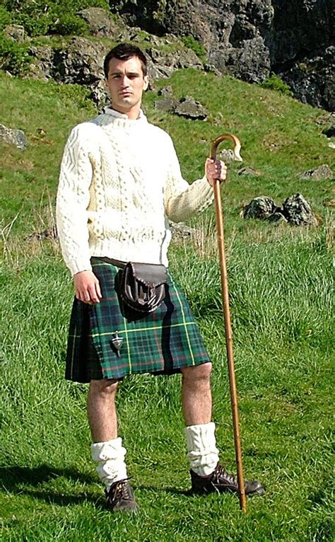 Luxury Casual Kilt By Scotweb 5 Yard Kilt On Laddie With Nicely Hairy