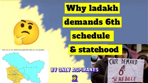 Why Ladakh Demands 6th Schedule And Statehood Upsc YouTube