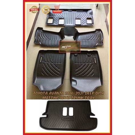 Toyota Avanza Deep Dish Matting With Trunk Tray Lazada Ph