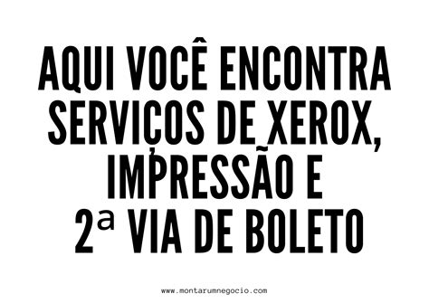 Propaganda de xerox e impressão Ideias para divulgar