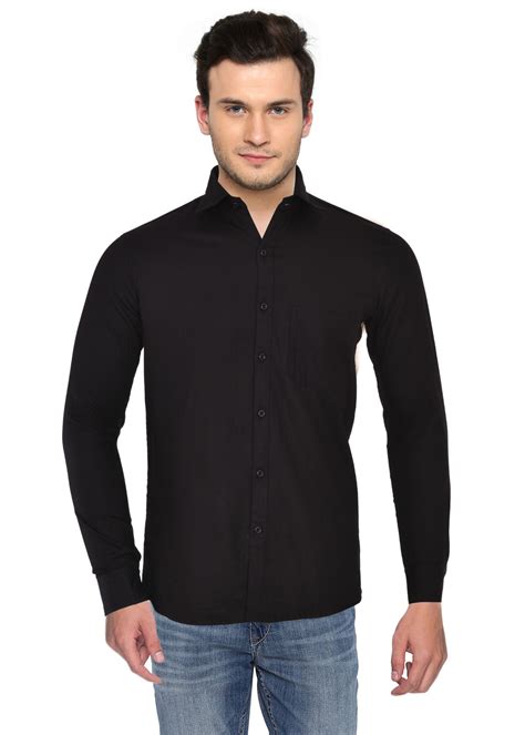 Men Casual Black Shirt - Vasnam Fashion