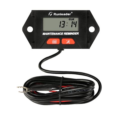 Runleader Digital Engine Hour Meter Tachometer RPM Alert Multiple