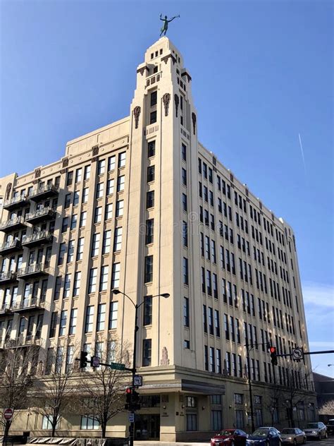 Old Montgomery Ward Administratiin Building Stock Image - Image of spirit, administration: 108471549