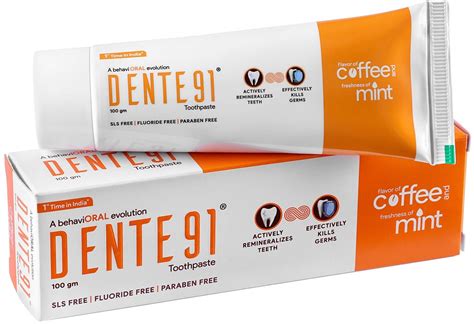 dente coffee mint toothpaste ingredients explained