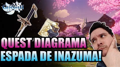 Como Pegar O Diagrama Da Nova Espada De Inazuma YouTube