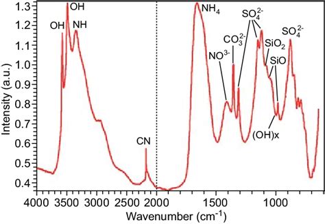 Ftir Spectrum Of The Summer Palace Black Patina Sample Obr