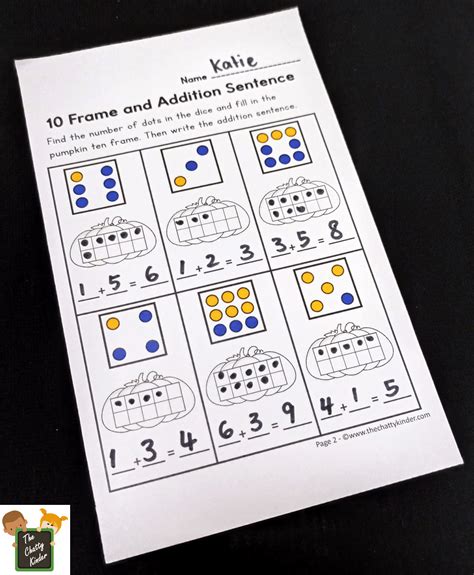 Subitizing and Addition Worksheets (Number Sense) - The Chatty Kinder