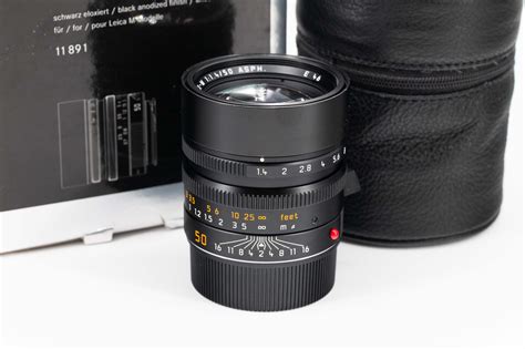 Leica Summilux M 50mm F 1 4 Asph Black Anodised 11891 Leica Camera