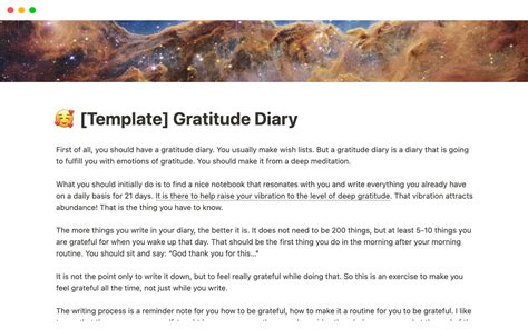 Gratitude Diary | Notion Template