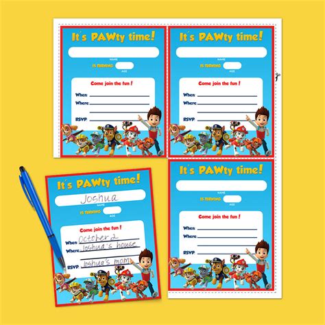 PAW Patrol Birthday Party Invitations | Nickelodeon Parents