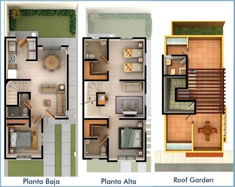 Planos De Casas De Un Nivel Y Dos Niveles Proyectos De Casas