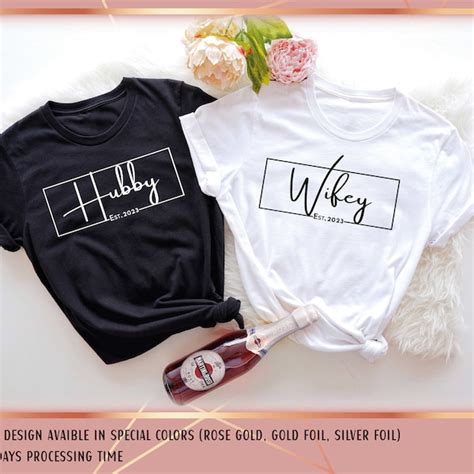 Hubby Wifey Shirts Etsy